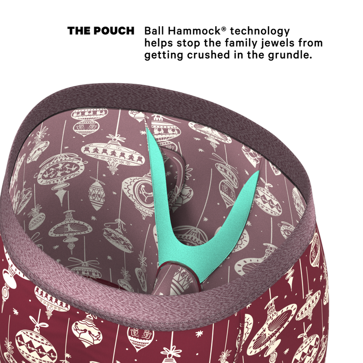 Shinesty "The Well Hung" Naughty Ornament Long Leg Ball Hammock® Boxer Briefs with Fly