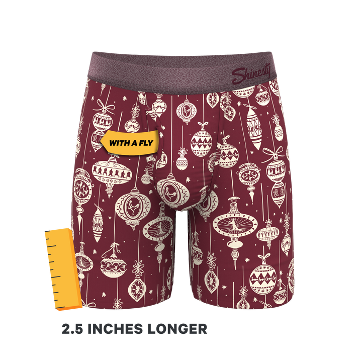 Shinesty "The Well Hung" Naughty Ornament Long Leg Ball Hammock® Boxer Briefs with Fly