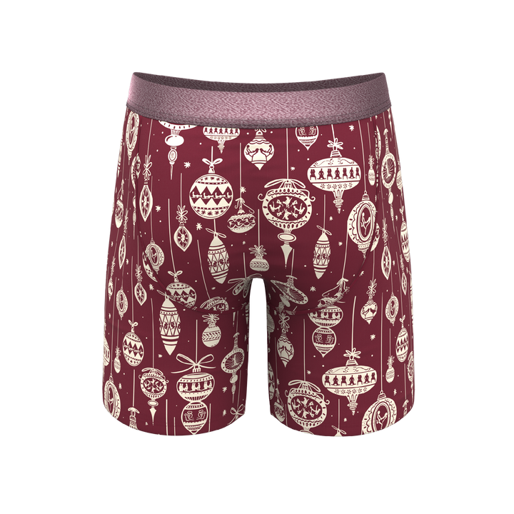 Shinesty "The Well Hung" Naughty Ornament Long Leg Ball Hammock® Boxer Briefs with Fly