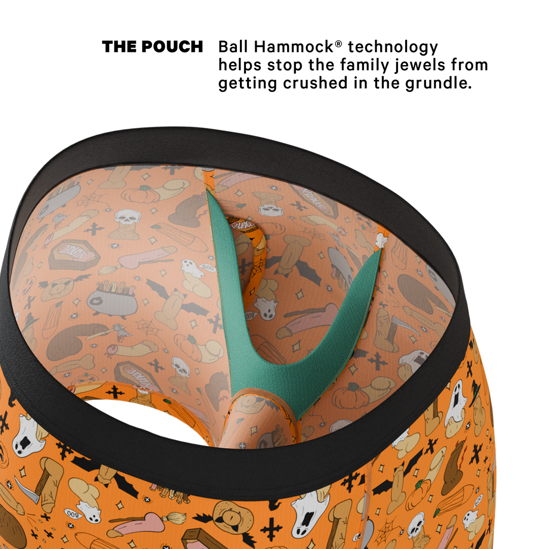 Wicked Willy Graphic Trick or Treat Ball Hammock® Pouch Underwear with Fly