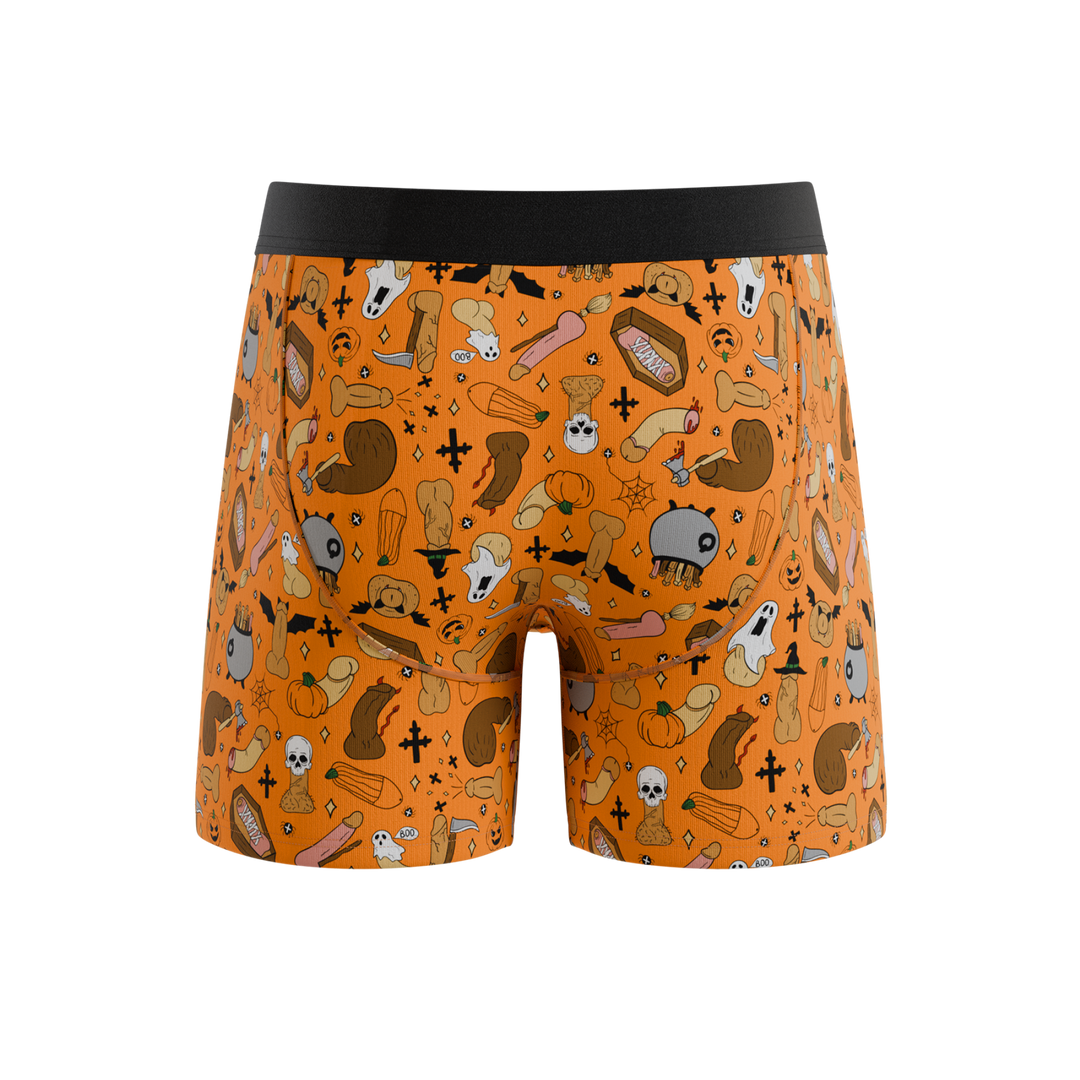 Wicked Willy Graphic Trick or Treat Ball Hammock® Pouch Underwear with Fly