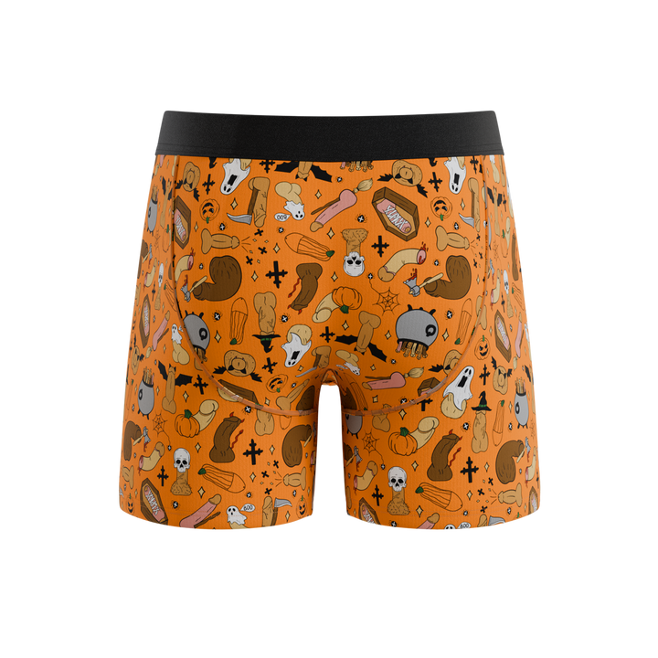 Wicked Willy Graphic Trick or Treat Ball Hammock® Pouch Underwear with Fly