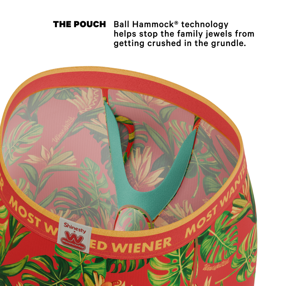 Shinesty The Wiener In Paradise x Wienerschnitzel tropical long leg Ball Hammock boxer briefs