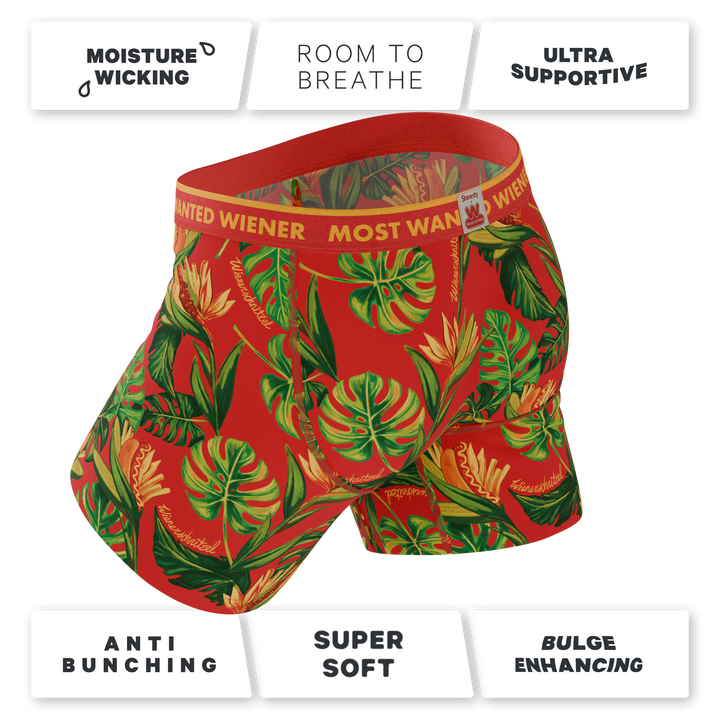 Shinesty The Wiener In Paradise Wienerschnitzel Ball Hammock boxer briefs with fly – novelty