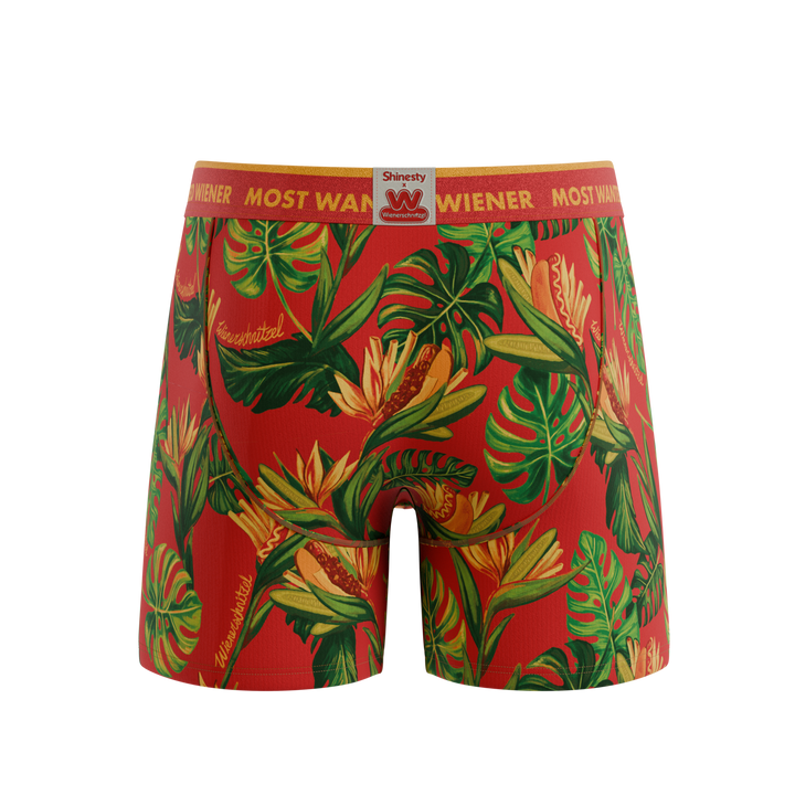Shinesty The Wiener In Paradise Wienerschnitzel Ball Hammock boxer briefs with fly – novelty