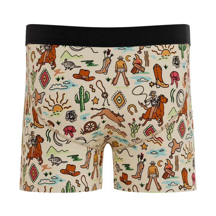 Shinesty Boy’s Boxer Briefs - "The Wild Bandit" Kids Cowboy & Bull Print Underwear