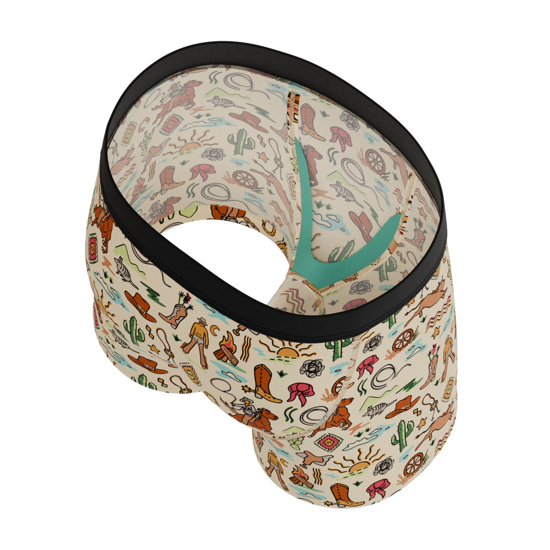 Shinesty Boy’s Boxer Briefs - "The Wild Bandit" Kids Cowboy & Bull Print Underwear