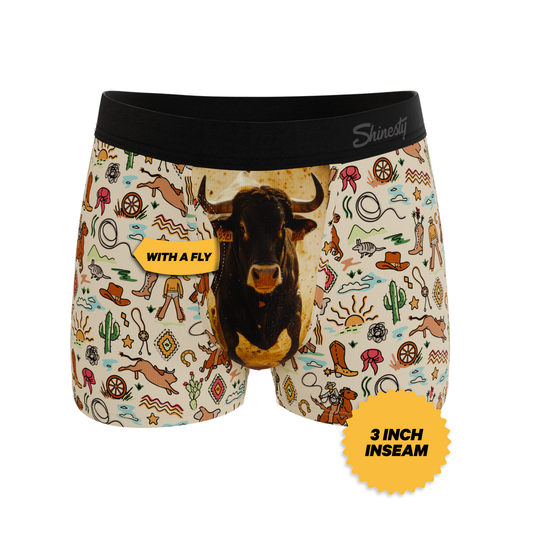 Men's Ball Hammock® Trunks - The Wild Bandit - Western Cowboy Print