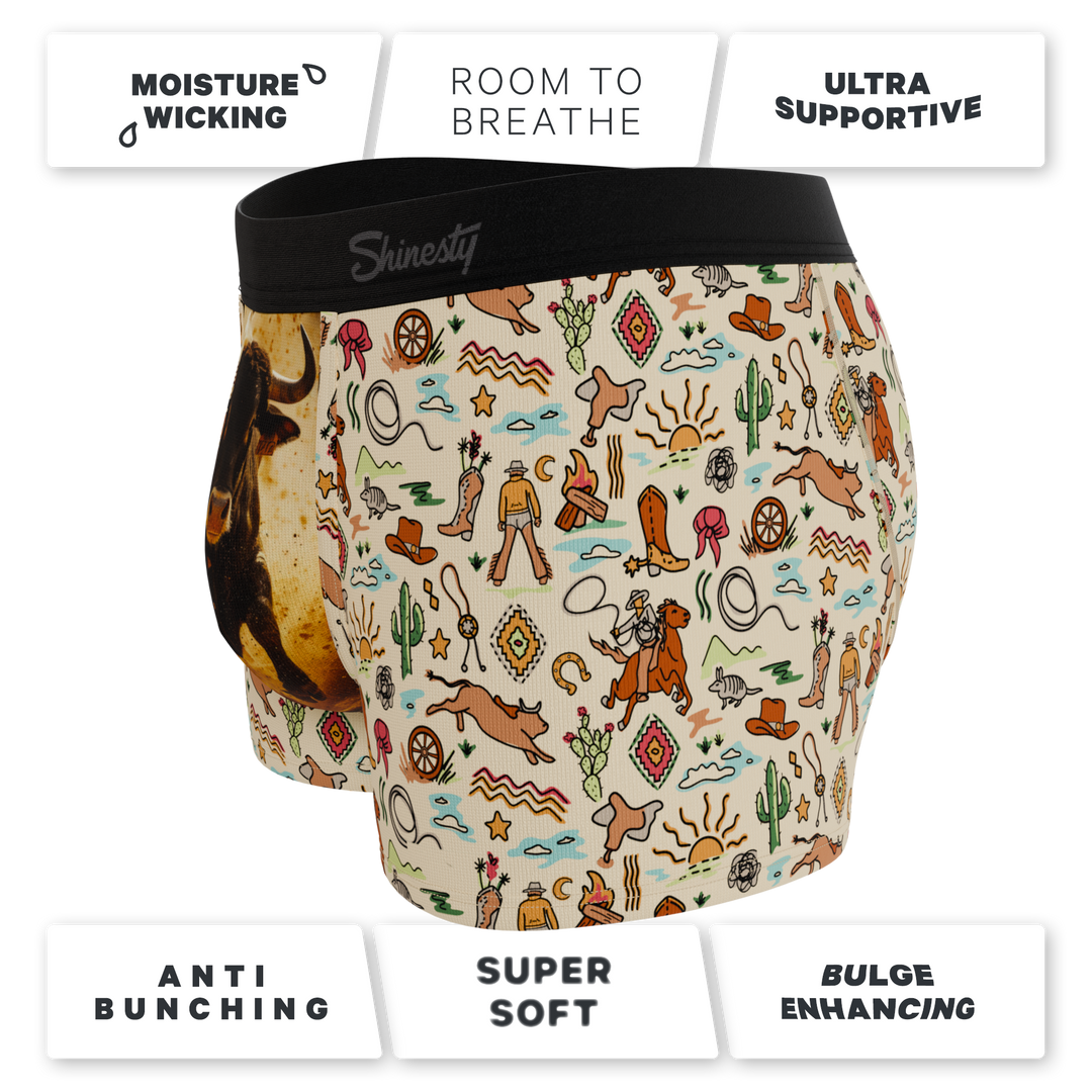 Men's Ball Hammock® Trunks - The Wild Bandit - Western Cowboy Print