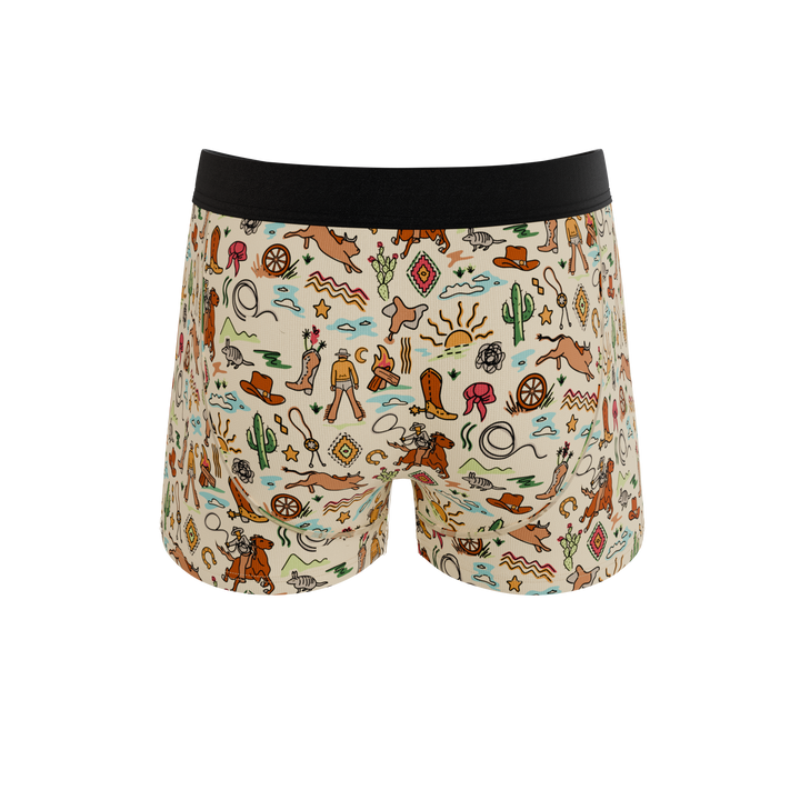 Men's Ball Hammock® Trunks - The Wild Bandit - Western Cowboy Print
