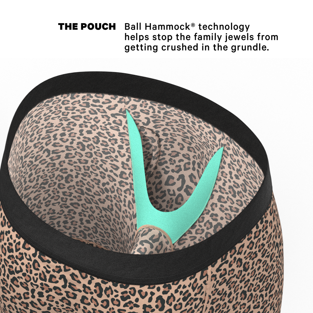 Shinesty Wild Cat Leopard Long Leg Ball Hammock® Underwear