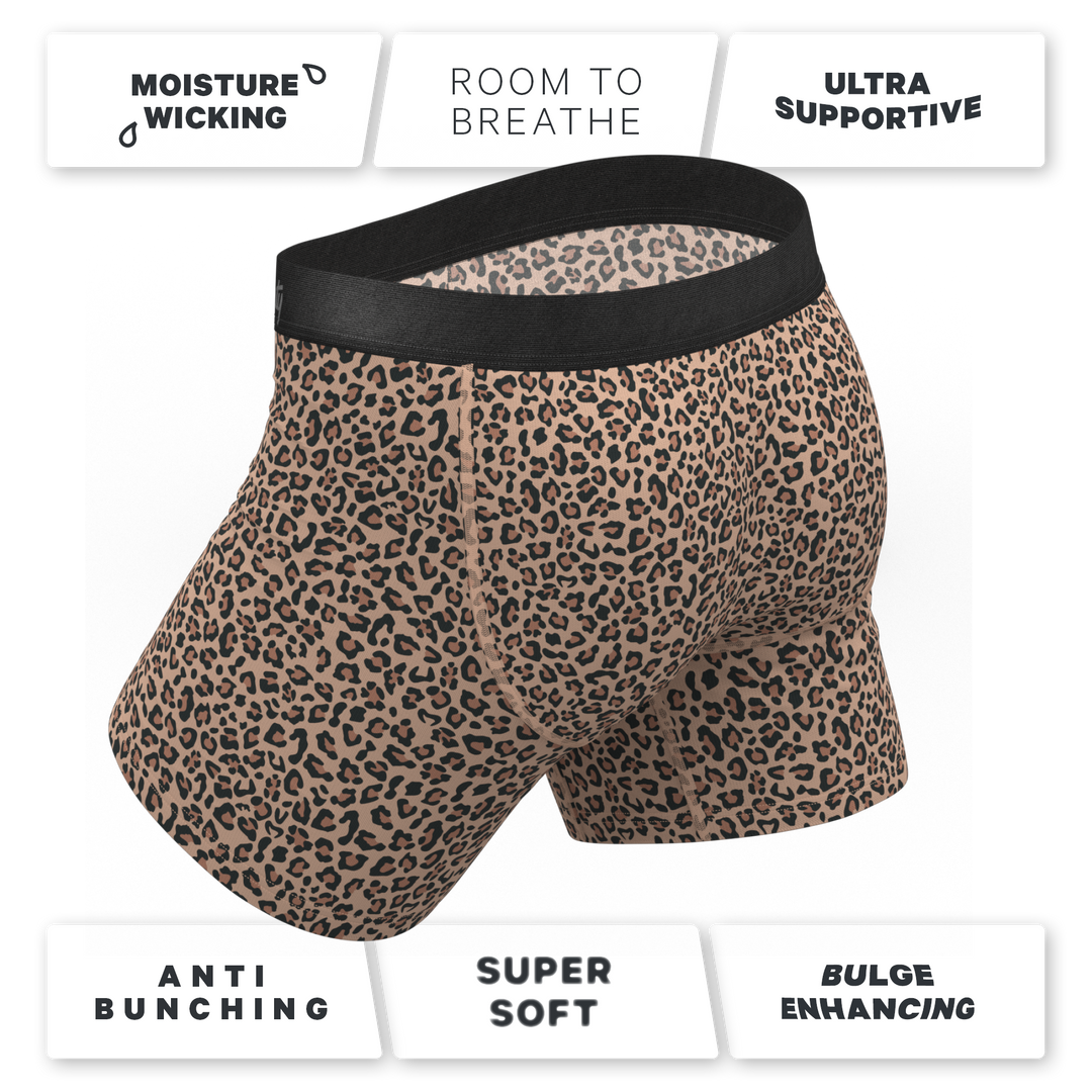 Shinesty "The Wild Cat" Leopard Print Ball Hammock® Pouch Underwear