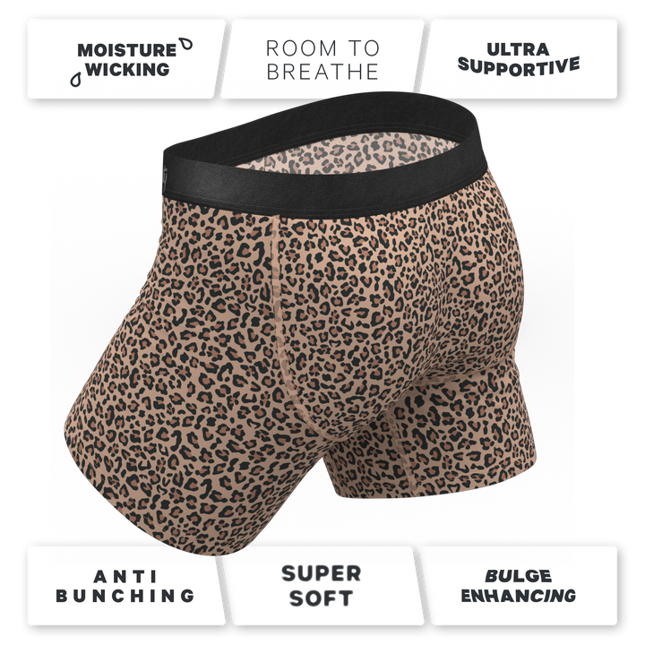 Shinesty "The Wild Cat" Leopard Print Ball Hammock® Pouch Underwear