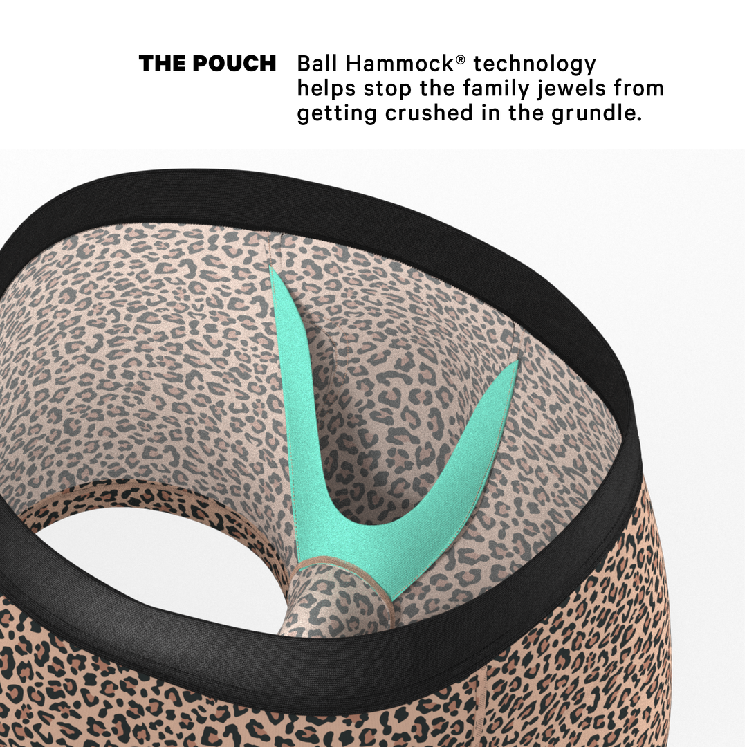 Shinesty The Wild Cat Leopard Print Ball Hammock® Pouch Trunks Underwear