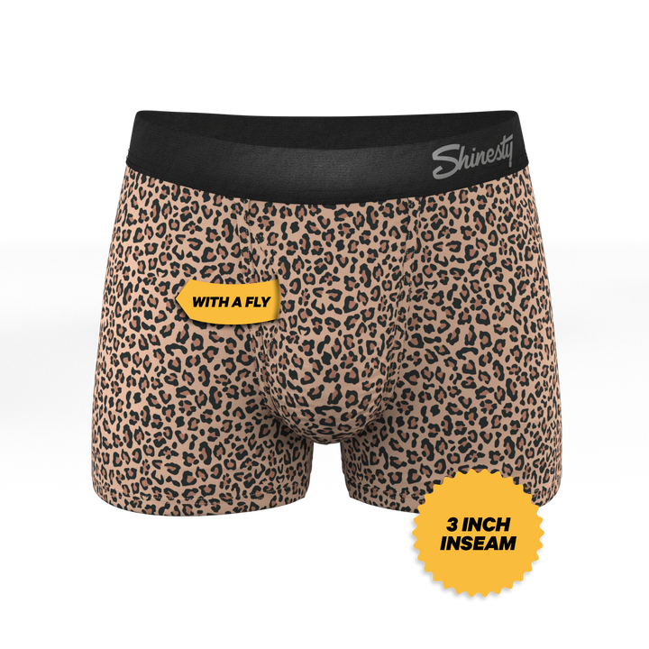 Shinesty The Wild Cat Leopard Print Ball Hammock® Pouch Trunks Underwear
