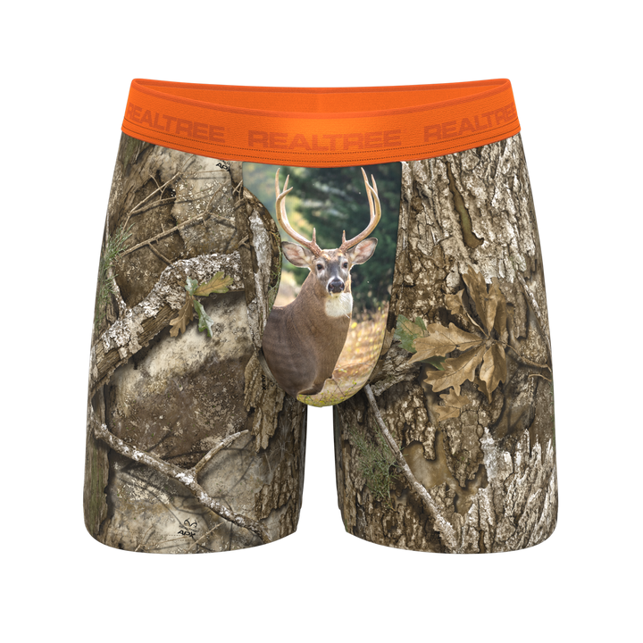The Wild Game | Realtree x Shinesty Neon Orange Ball Hammock® Pouch Underwear With Fly