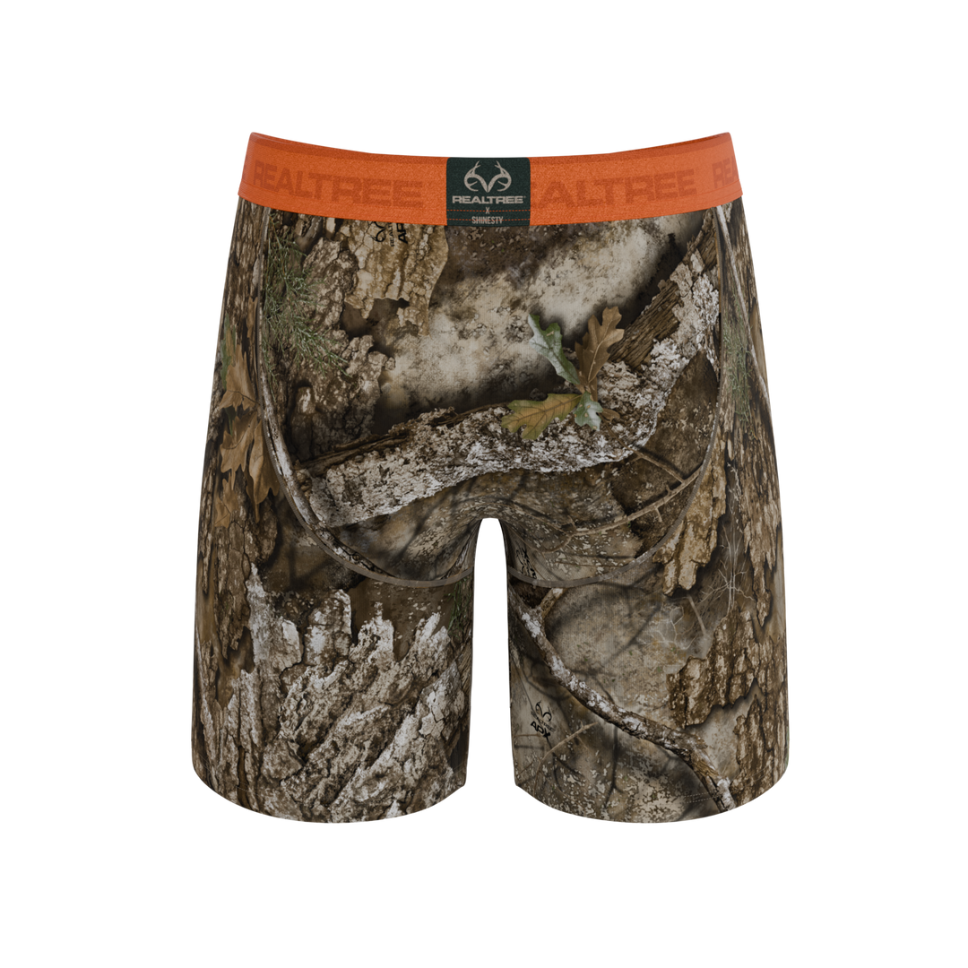 The Wild Game | Realtree x Shinesty Neon Orange Long Leg Ball Hammock® Pouch Underwear With Fly