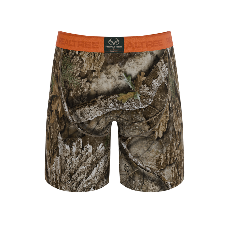 The Wild Game | Realtree x Shinesty Neon Orange Long Leg Ball Hammock® Pouch Underwear With Fly