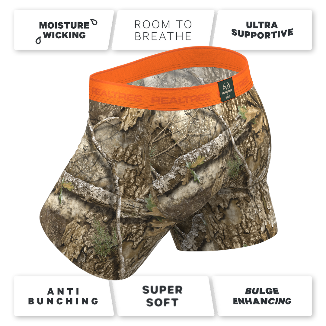 The Wild Game | Realtree x Shinesty Neon Orange Ball Hammock® Pouch Underwear