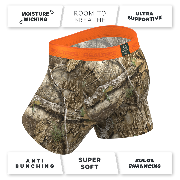The Wild Game | Realtree x Shinesty Neon Orange Ball Hammock® Pouch Underwear