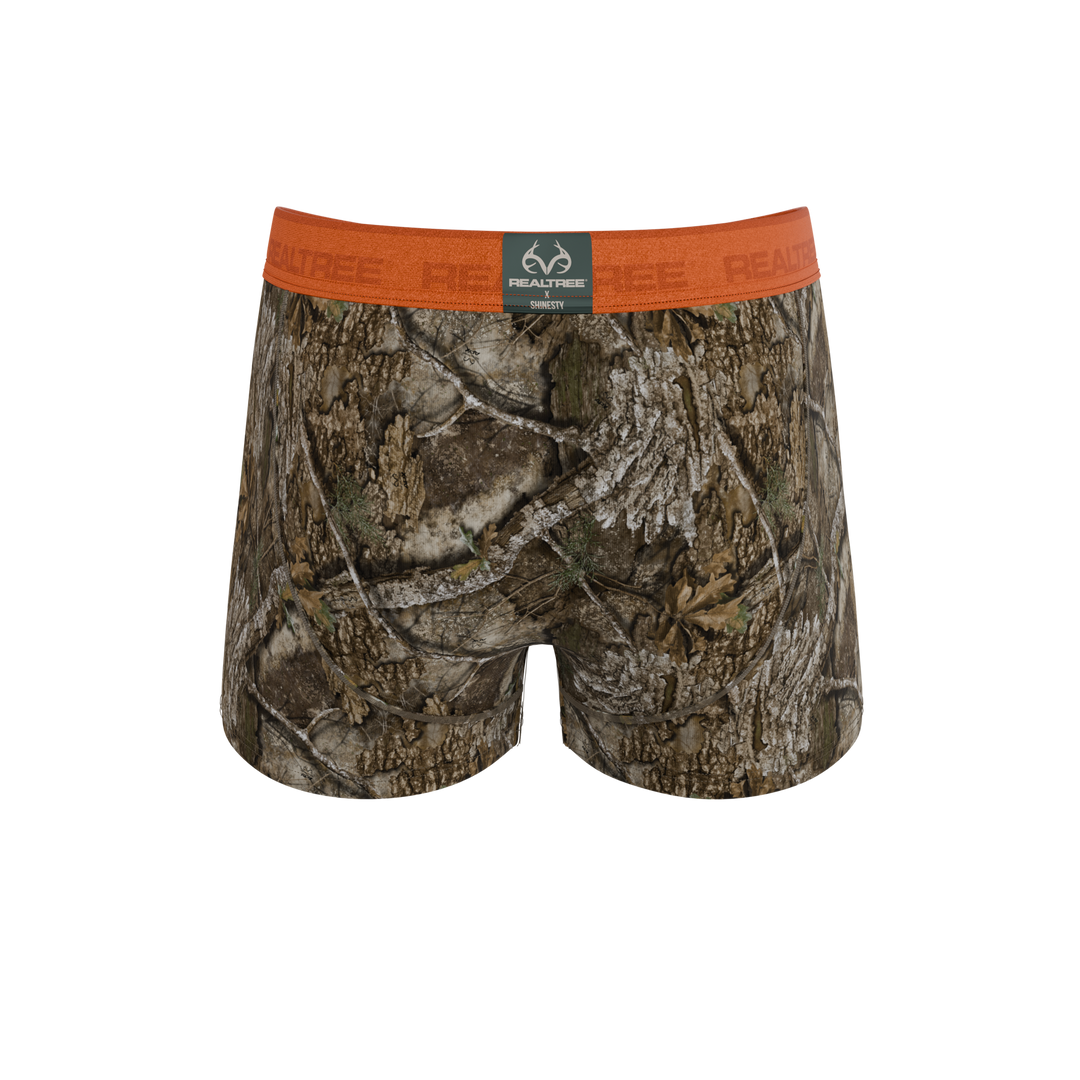 Shinesty "The Wild Game" Realtree Camo Neon Orange Ball Hammock® Pouch Trunks