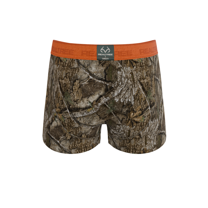Shinesty "The Wild Game" Realtree Camo Neon Orange Ball Hammock® Pouch Trunks