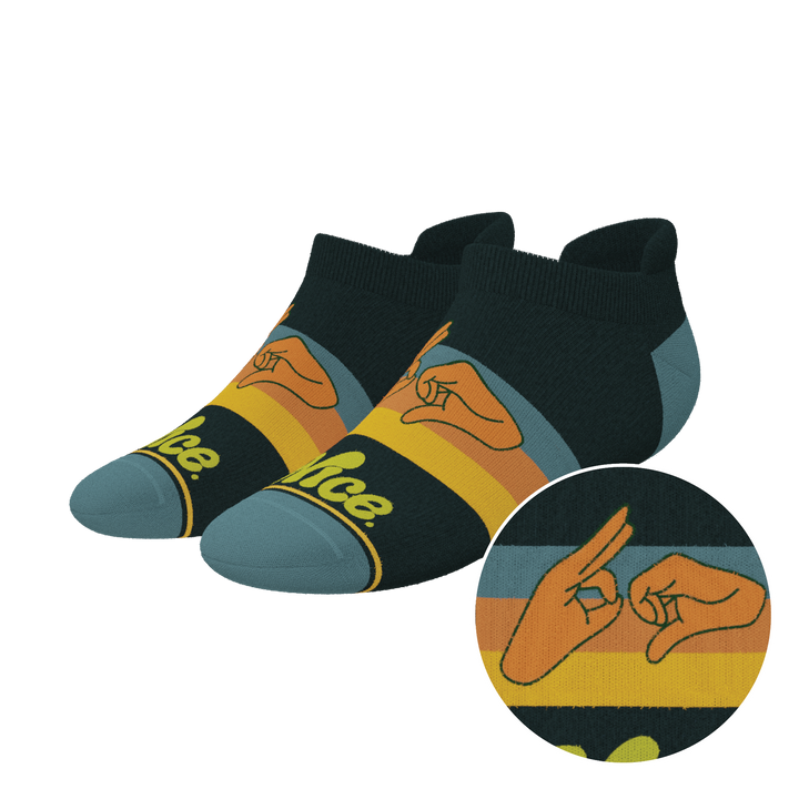 The Wine Dine & 69 | Route 69 Heel Hammock™ Ankle Socks