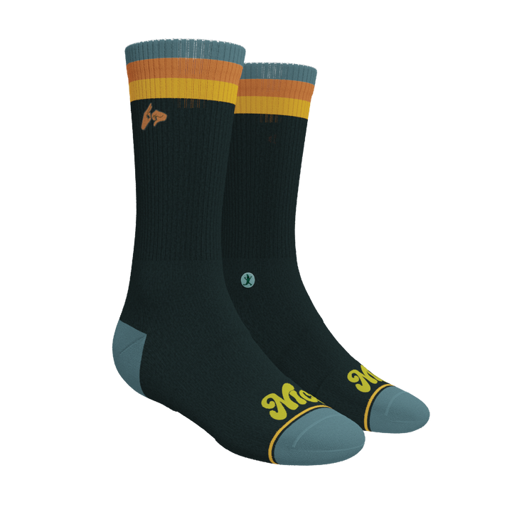 The Wine Dine & 69 | Route 69 Heel Hammock™ Crew Socks