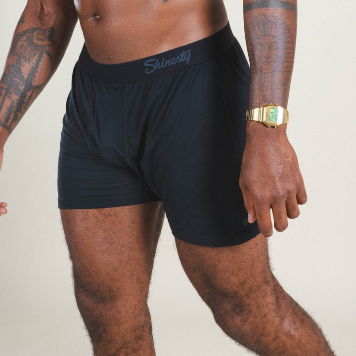 Shinesty "Threat Level Midnight" Black Boxers - Classic Solid
