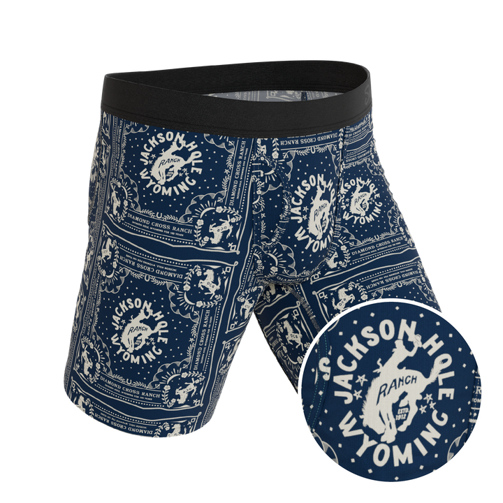 Shinesty "The Wrangle 'Em" Blue Bandana Ball Hammock® Long Leg Underwear