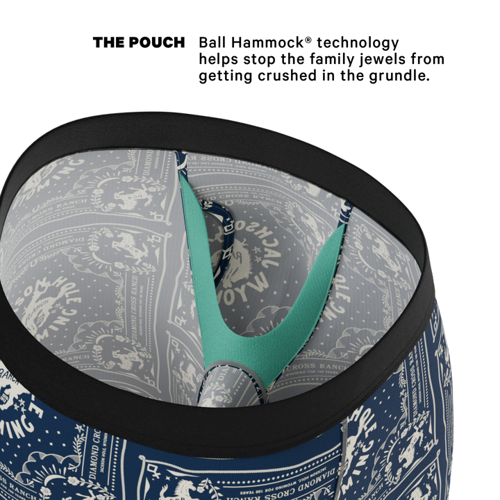 Shinesty "The Wrangle 'Em" Blue Bandana Ball Hammock® Long Leg Underwear