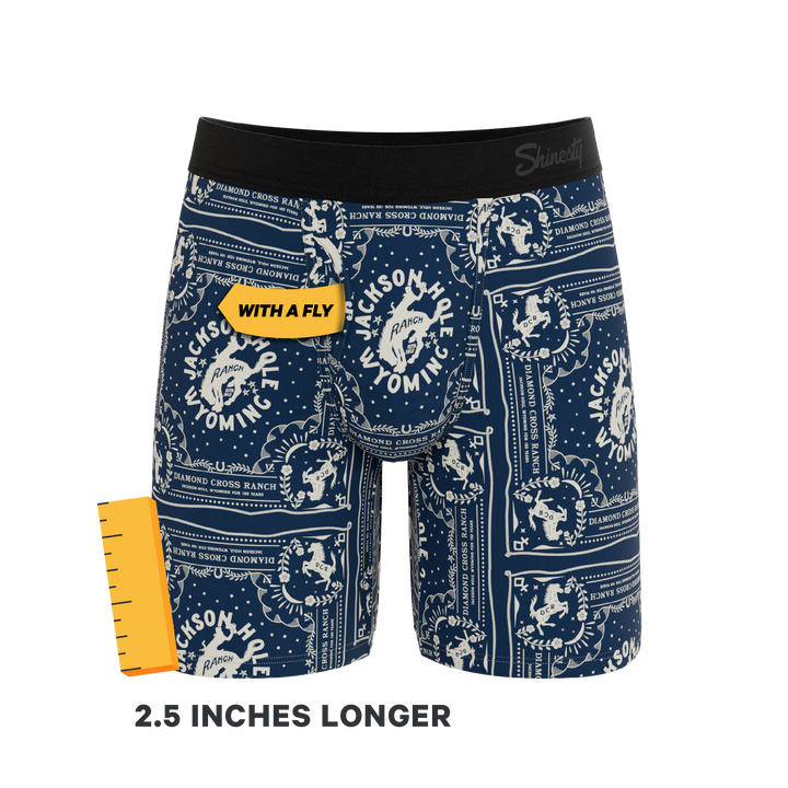 Shinesty "The Wrangle 'Em" Blue Bandana Ball Hammock® Long Leg Underwear