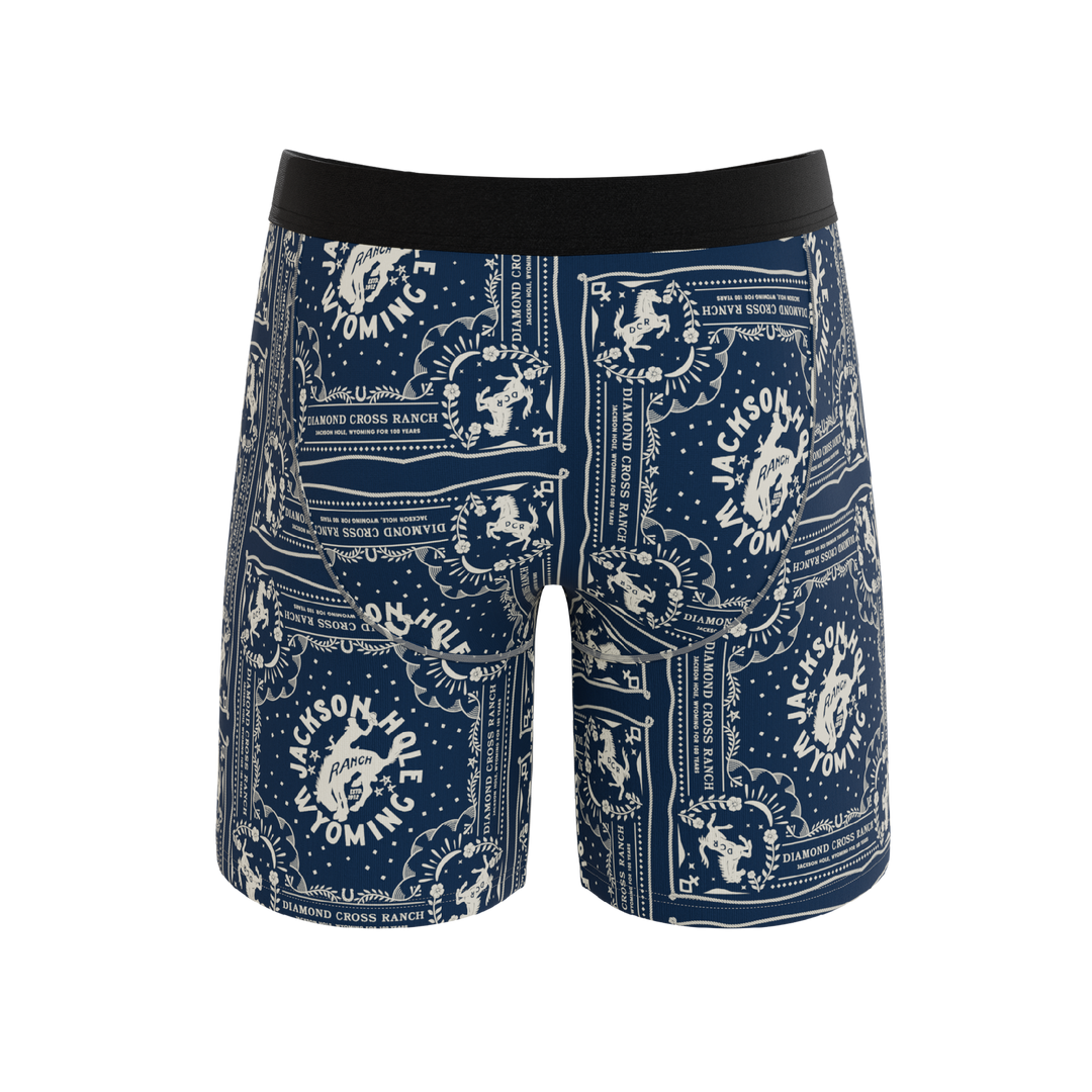 Shinesty "The Wrangle 'Em" Blue Bandana Ball Hammock® Long Leg Underwear