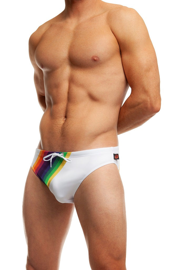 Jack Adams Rainbow Low-Rise Swim Brief – men's swimwear