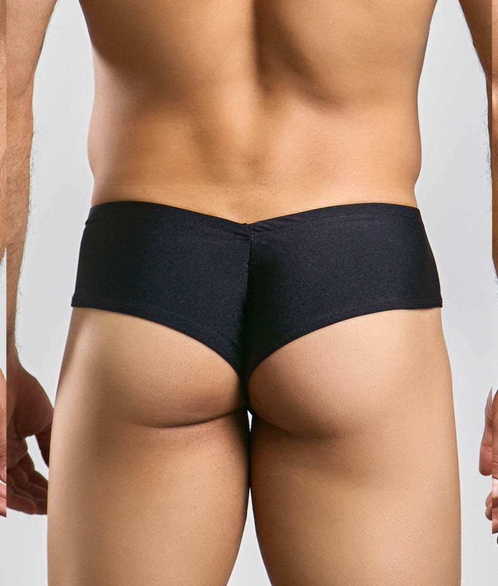 Malebasics Justin + Simon Cheek men's cheeky brief – soft chlorine-resistant underwear and swimwear