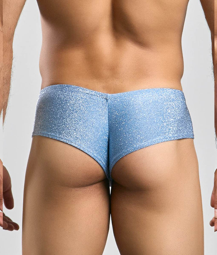 Malebasics Justin + Simon Cheek men's cheeky brief – soft chlorine-resistant underwear and swimwear
