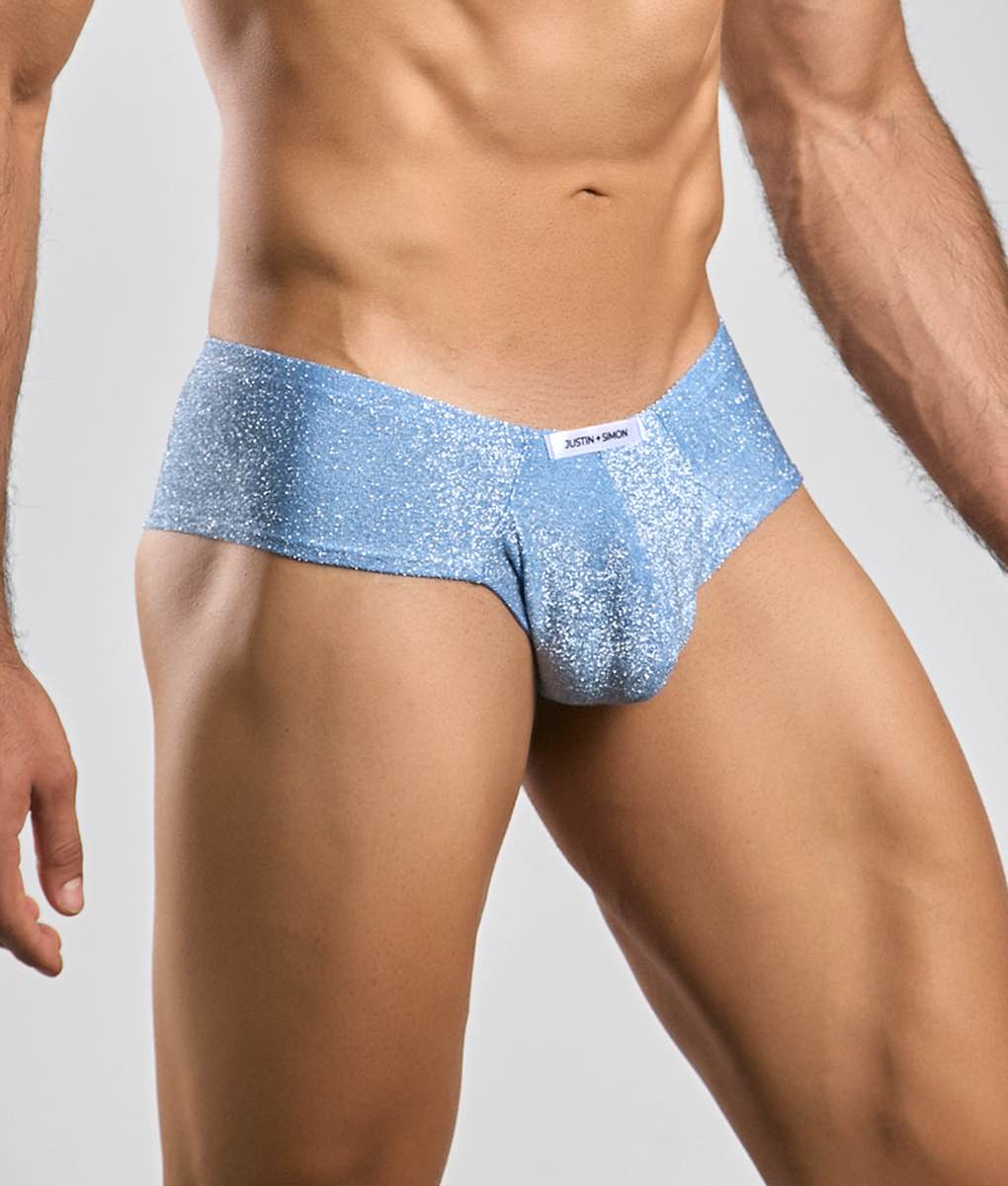 Malebasics Justin + Simon Cheek men's cheeky brief – soft chlorine-resistant underwear and swimwear