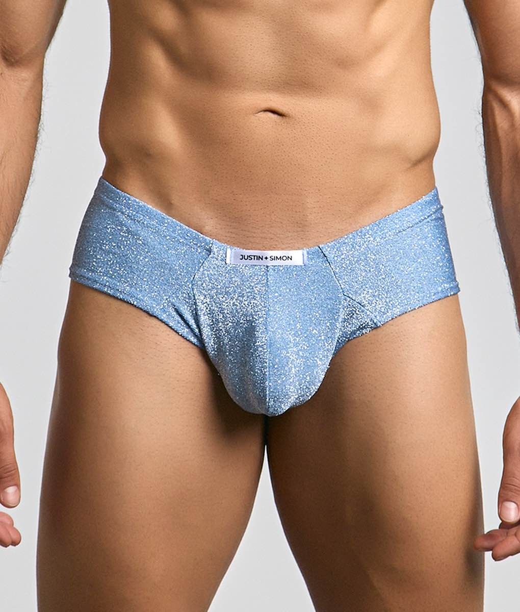 Malebasics Justin + Simon Cheek men's cheeky brief – soft chlorine-resistant underwear and swimwear