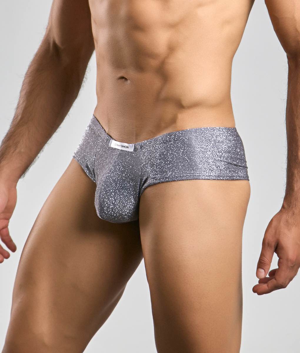 Malebasics Justin + Simon Cheek men's cheeky brief – soft chlorine-resistant underwear and swimwear