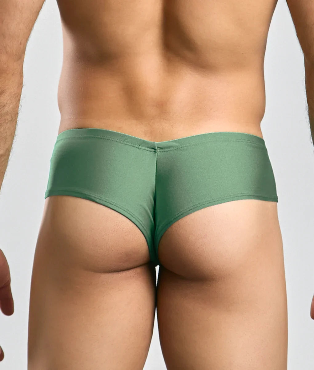 Malebasics Justin + Simon Cheek men's cheeky brief – soft chlorine-resistant underwear and swimwear