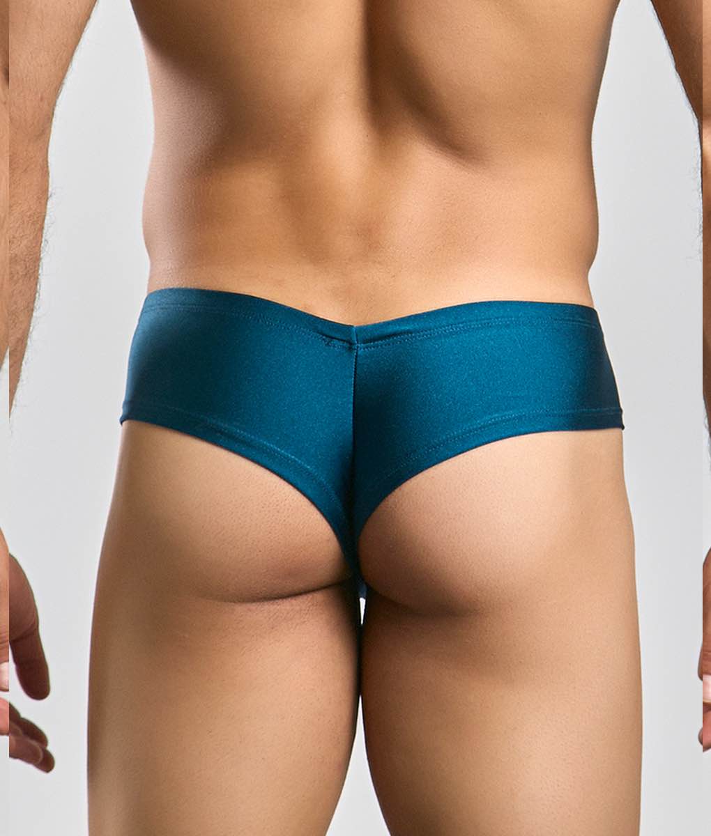 Malebasics Justin + Simon Cheek men's cheeky brief – soft chlorine-resistant underwear and swimwear