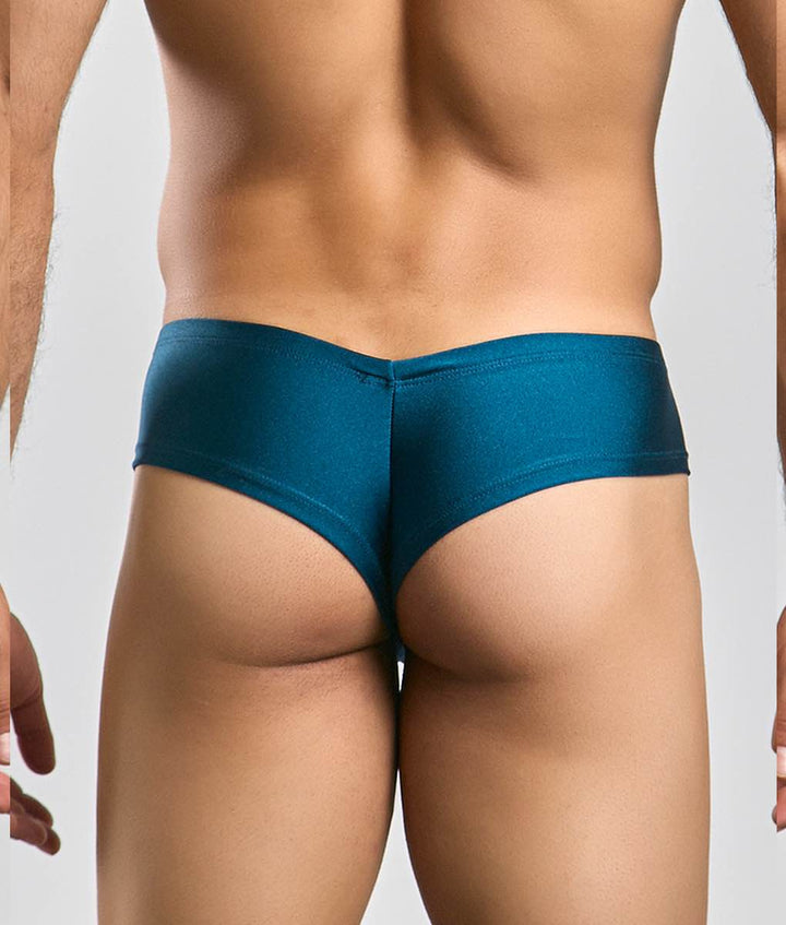 Malebasics Justin + Simon Cheek men's cheeky brief – soft chlorine-resistant underwear and swimwear