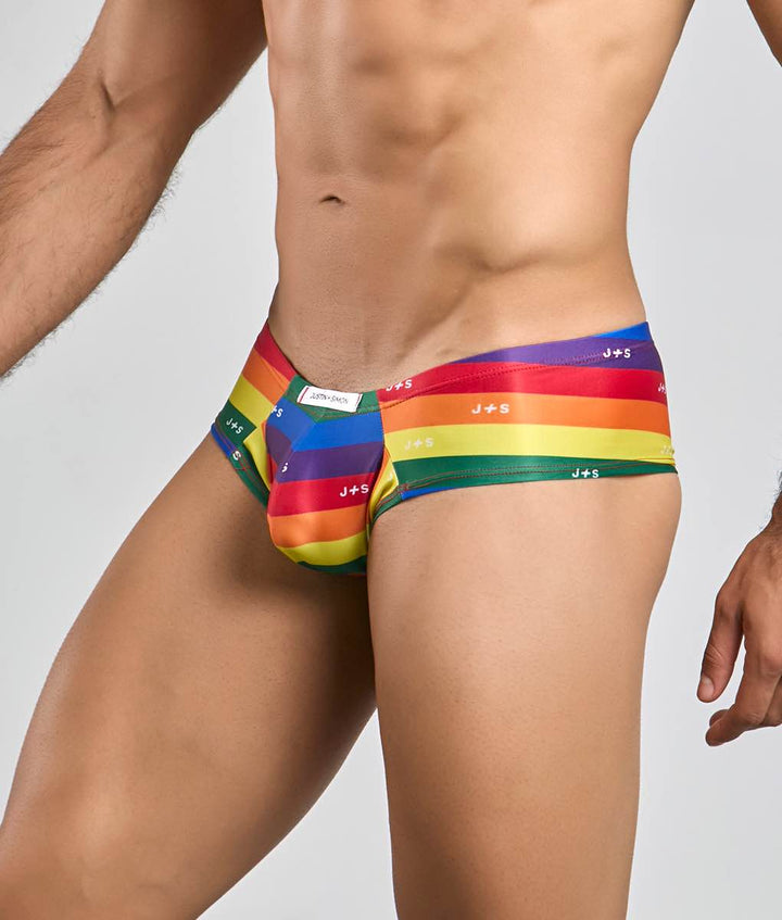 Malebasics Justin + Simon Cheek men's cheeky brief – soft chlorine-resistant underwear and swimwear