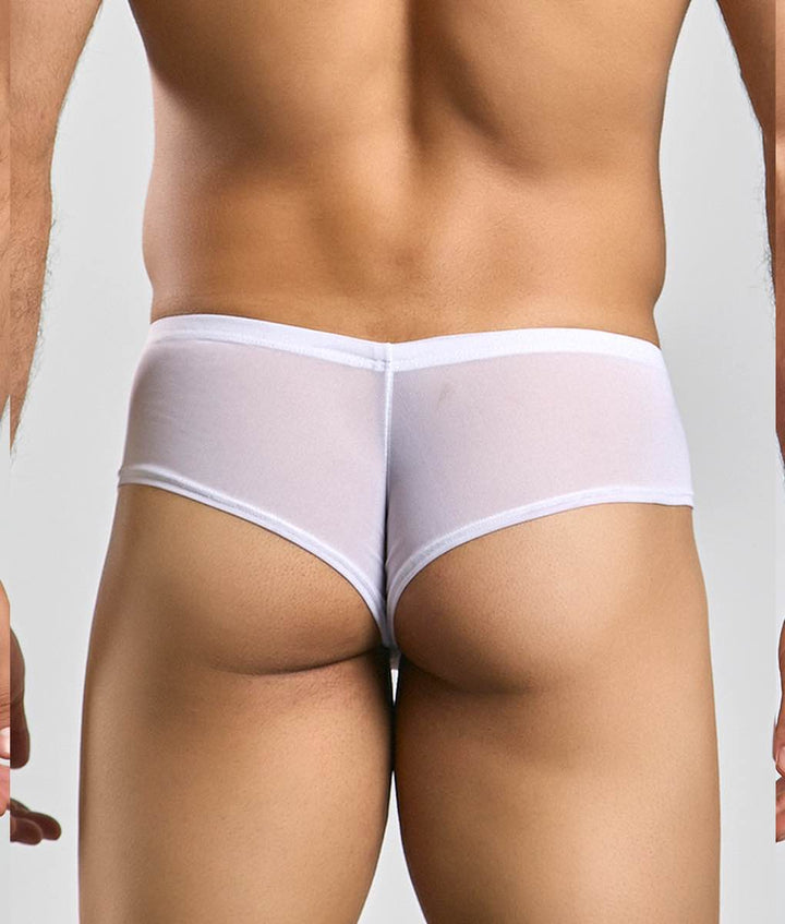 Justin + Simon Cheek Mesh Briefs | Men's Sheer Low-Rise Underwear