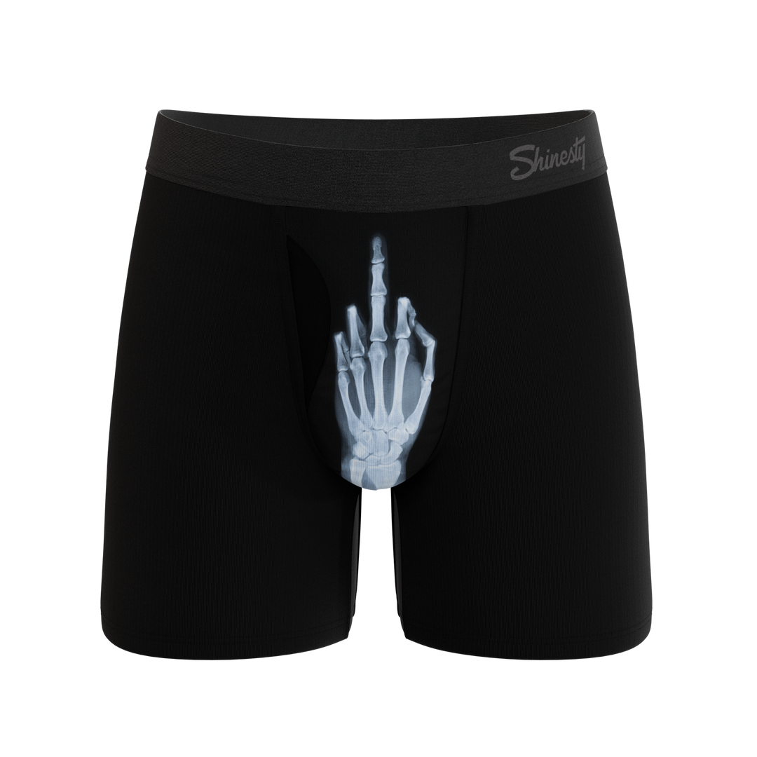 Shinesty The XXX-Ray middle finger x-ray Ball Hammock Magnum Big Pouch – men's x-ray big pouch boxer