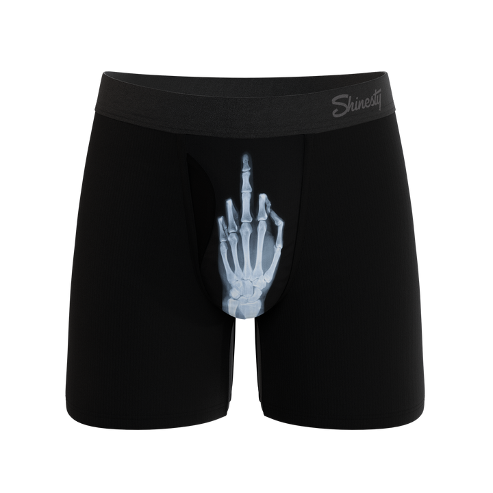 Shinesty The XXX-Ray middle finger x-ray Ball Hammock Magnum Big Pouch – men's x-ray big pouch boxer