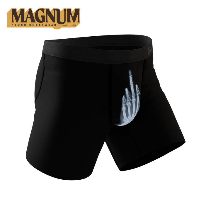 Shinesty The XXX-Ray middle finger x-ray Ball Hammock Magnum Big Pouch – men's x-ray big pouch boxer