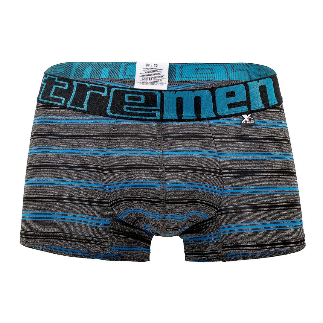 Xtremen Stripes Men's Trunk Underwear in Turquoise – men's trunks