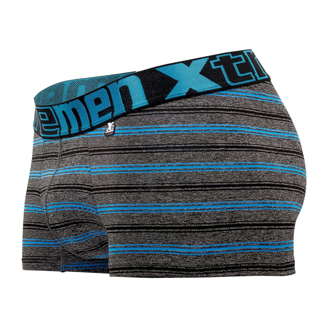 Xtremen Stripes Men's Trunk Underwear in Turquoise – men's trunks