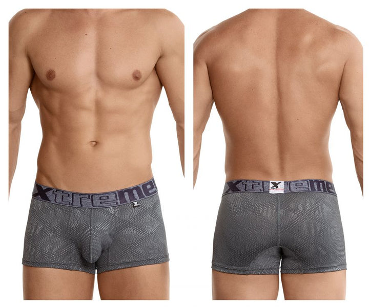 Xtremen Jacquard Stripes Men's Boxer Brief in Gray – men's boxer briefs